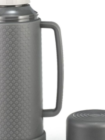 Термос LARA 1000 мл серый + кружка LR04-82